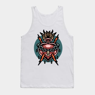 strong heart tattoo Tank Top